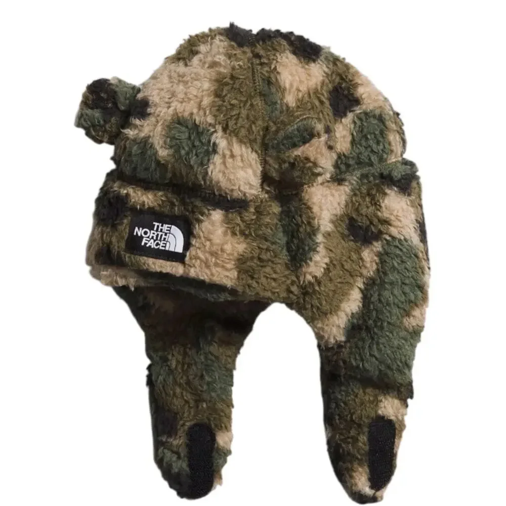 The North Face Baby Oso Fleece Bear Ear Hat Beanie Camo 0-6M NWOT Sherpa